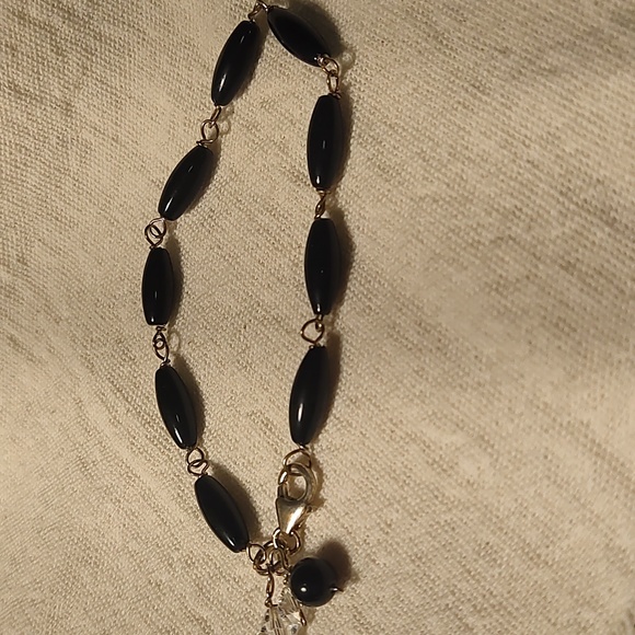 Bracelet, onyx,925 silver - Picture 2 of 4